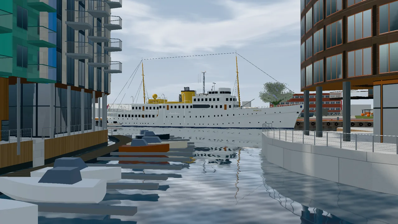 The same view in the 3D model.